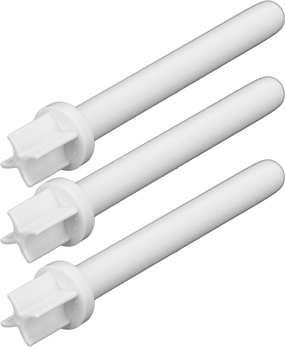 Extra spoelnaalden, witte plastic spoelhouders, 3 stuks geschikt voor de meeste naaimachines, ideaal voor naaiprojecten en hobby's
