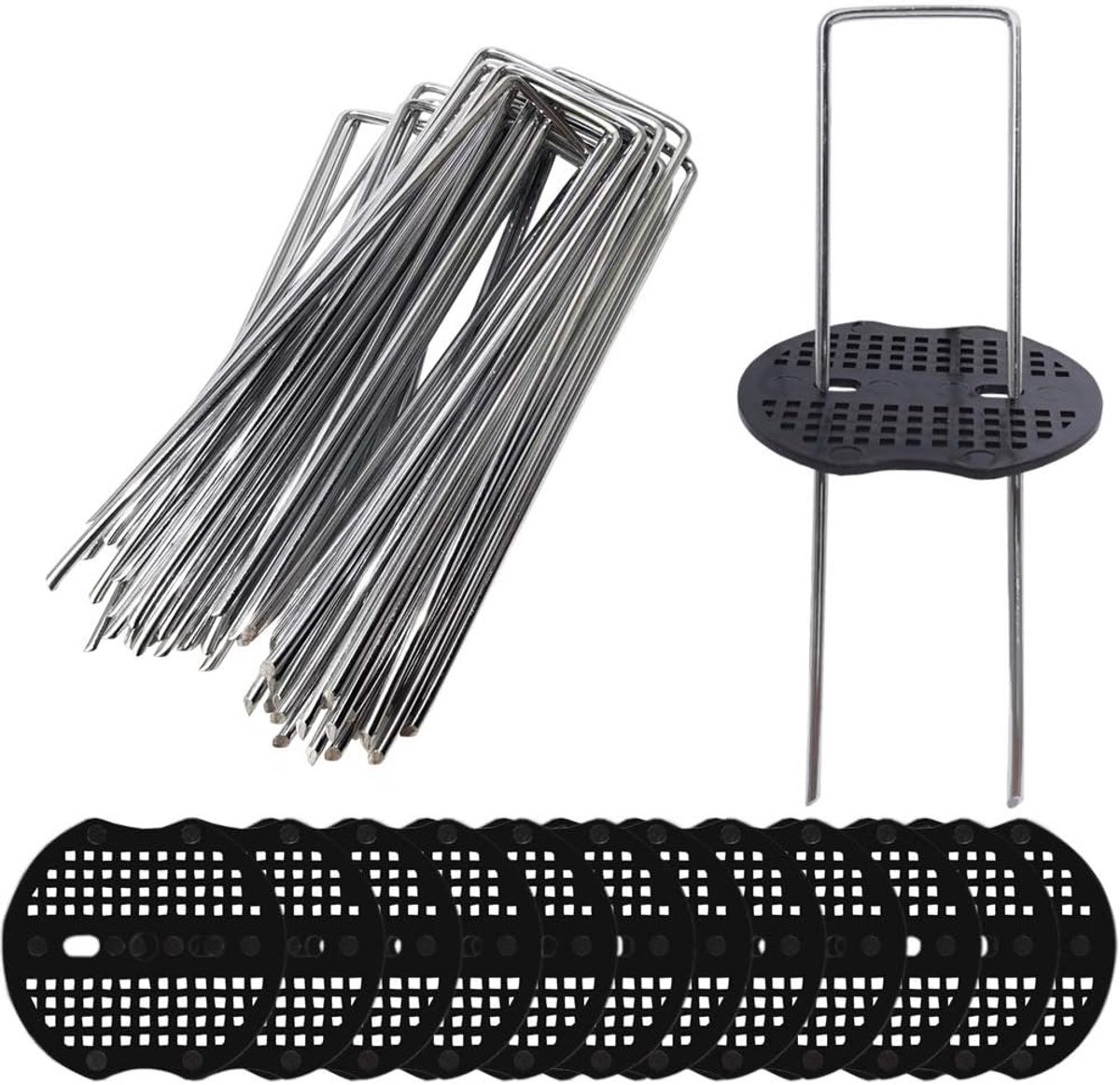 Garden polen - 30 sets voor tuinbevestiging - robuuste klemmen voor worteldoek