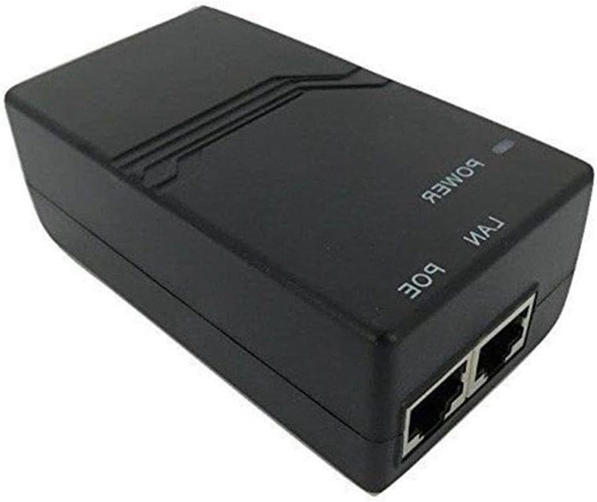 PoE Injector - Netwerk Injector - Netwerkapparaten Voeden - 100Mbps Snelheid - 20W - Zwart