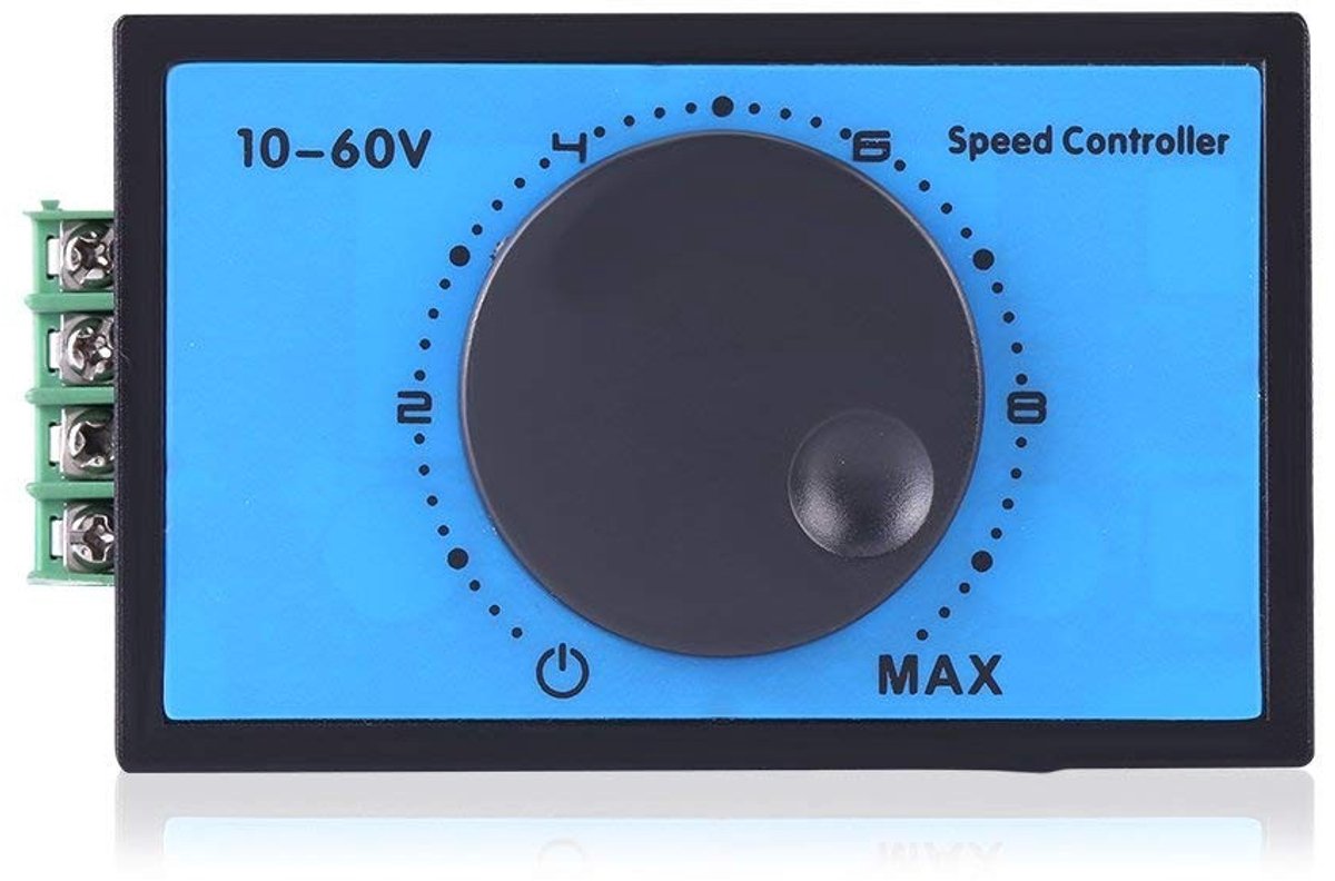 VT Goods motor speed controller - DC motor regelaar - Stepless rotary switch - 10-60 V - 20 A maximum - Pulse width modulator - Geschikt voor ...