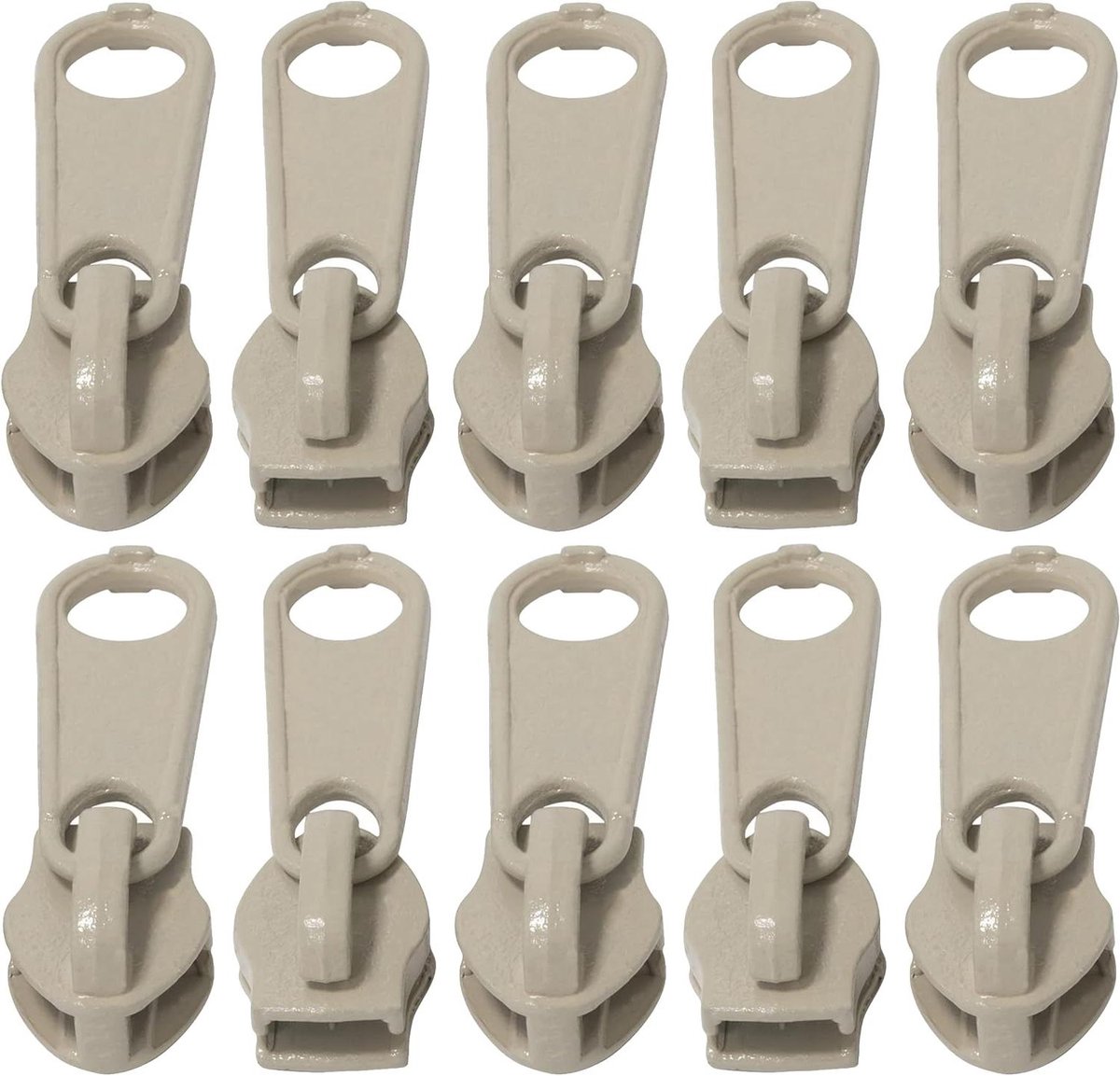 Schuifmaat Ritsen - Rits Accessoires - Kleding Reparatie - Niet Vergrendelbaar - Nr. 5 - Lichtbeige