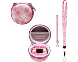 Tamagotchi Hoesje - Draagbare Beschermer - Elektronisch Speelgoed Opbergen - Hard Lycra Materiaal - 7.4x7.4x4.6 cm - Zwart