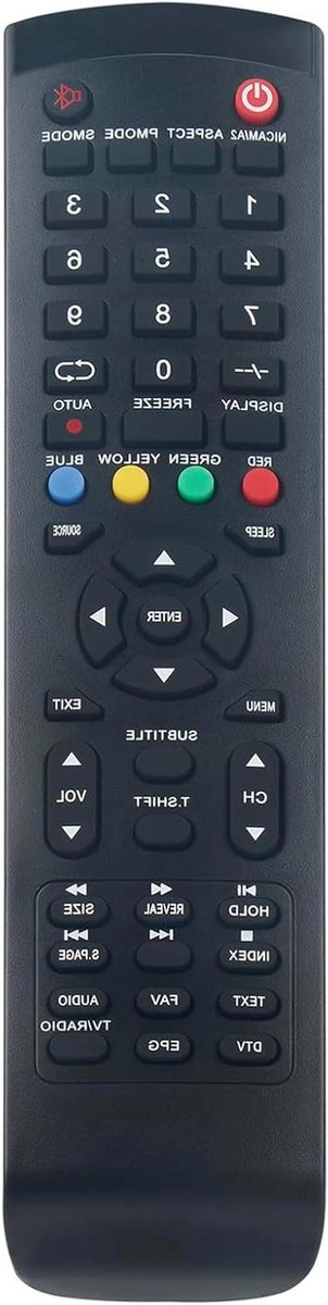 Afstandsbediening - Universele afstandsbediening - TV Bediening - Geen Programmering Nodig - 10 Meter Bereik - Zwart