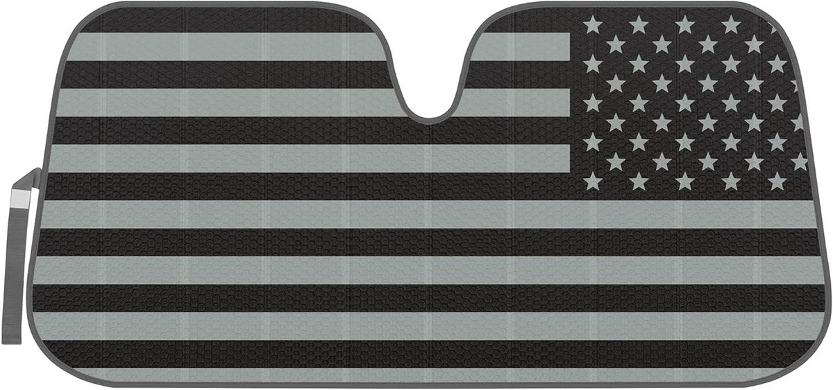 Voorruit Zonnescherm - Auto Zonneklep - Auto Interieur Koel - Dubbellaags Ontwerp - 140 x 60 cm - Amerikaanse Vlag