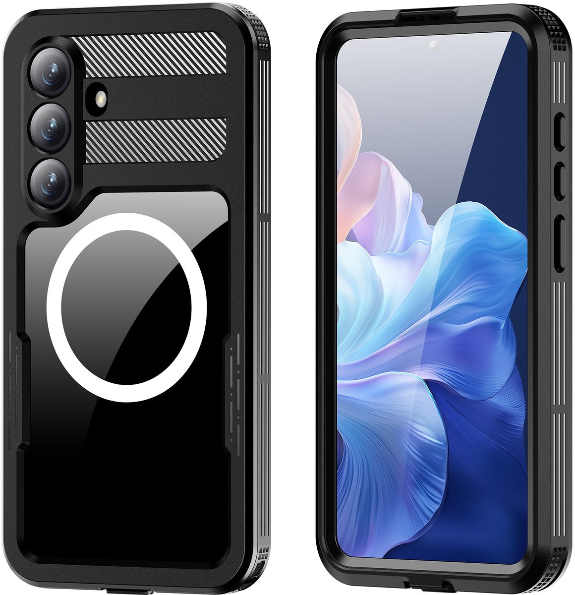 Waterdicht en Stofdicht Hoesje geschikt voor Samsung Galaxy S26 Plus Hoes - Turtle Shift Waterproof - Geschikt voor MagSafe
