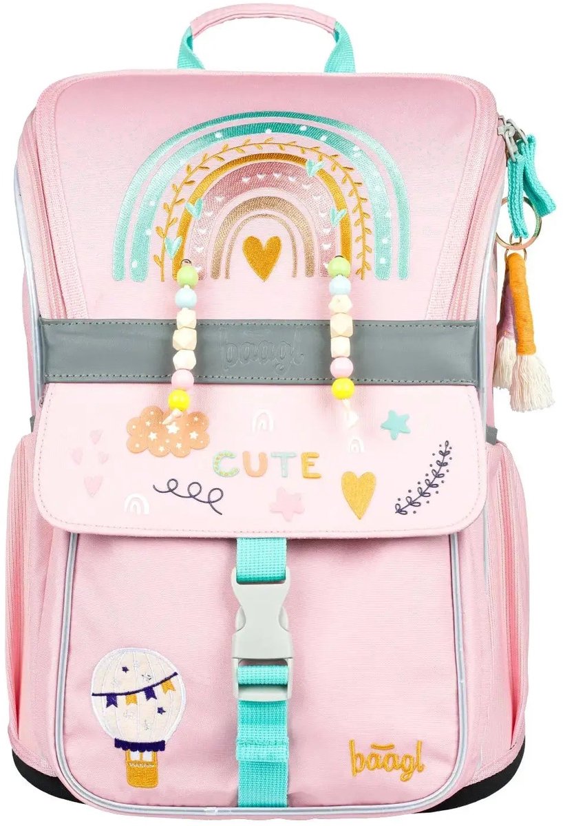 Baagl Rugzak Zippy Pink Rainbow 18L