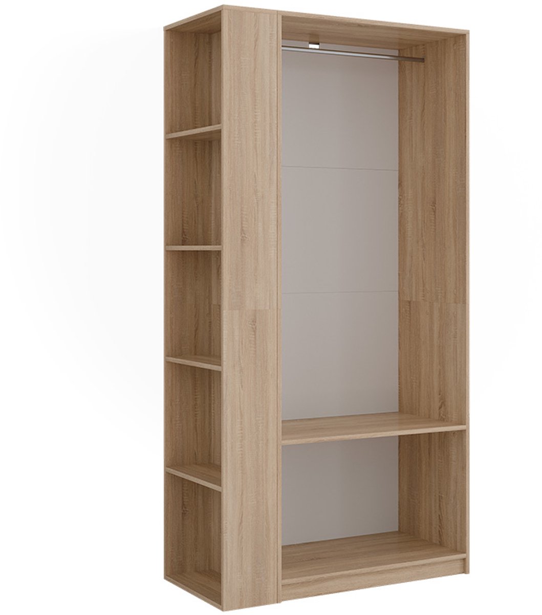 Vicco Elmo Kledingopslagkast – 80 x 200 cm Set van 2 Sonoma