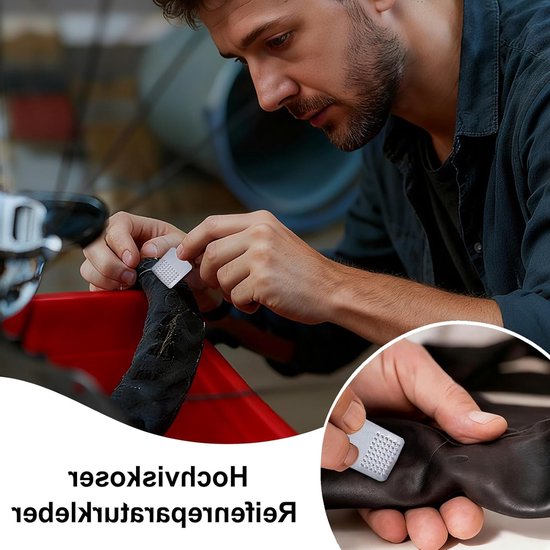 Fietsband Reparatiekit - Lekke Band Set - Onderweg Repareren - Compleet met Bandenlichters - Compacte Koffer - Niet gespecificeerd — afbeelding 3