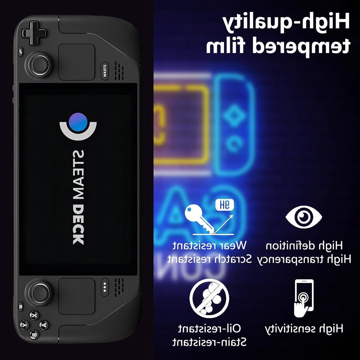Screen Protector voor Vapor Deck OLED 7.4 inch - 9H Gehard Glas, Anti-Kras, HD Duidelijk, Professionele Verpakking, 2 Stuks
