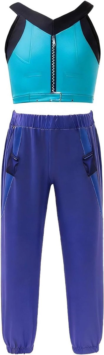 Popster Kostuum voor Meisjes, Volledige Set voor Carnaval, Halloween en Verkleedfeest, Inclusief Accessoires en Outfit voor Feestelijke Gelegenheden
