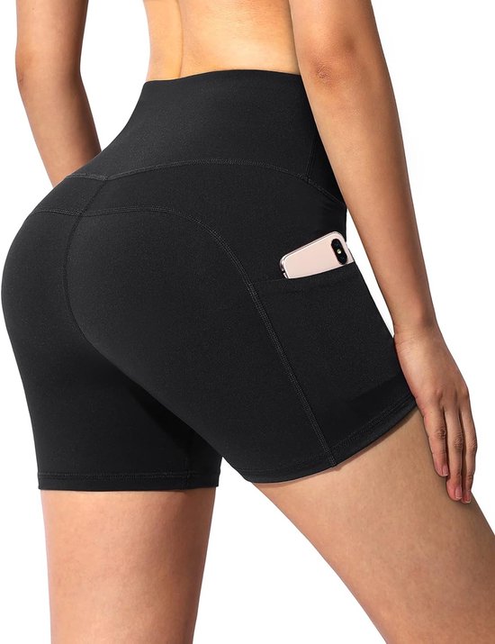Hoge Taille Yoga Leggings voor Dames met Pockets - 8 Inch en 5 Inch Sportbroek voor Fitness en Gym — afbeelding 5