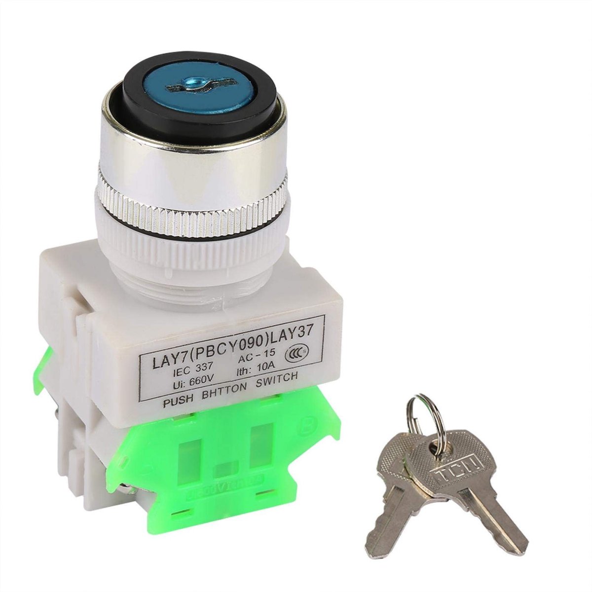 Tyenaza LAY37-20Y/31 3-positie Draaischakelaar 220V - Hoogwaardige Key Switch