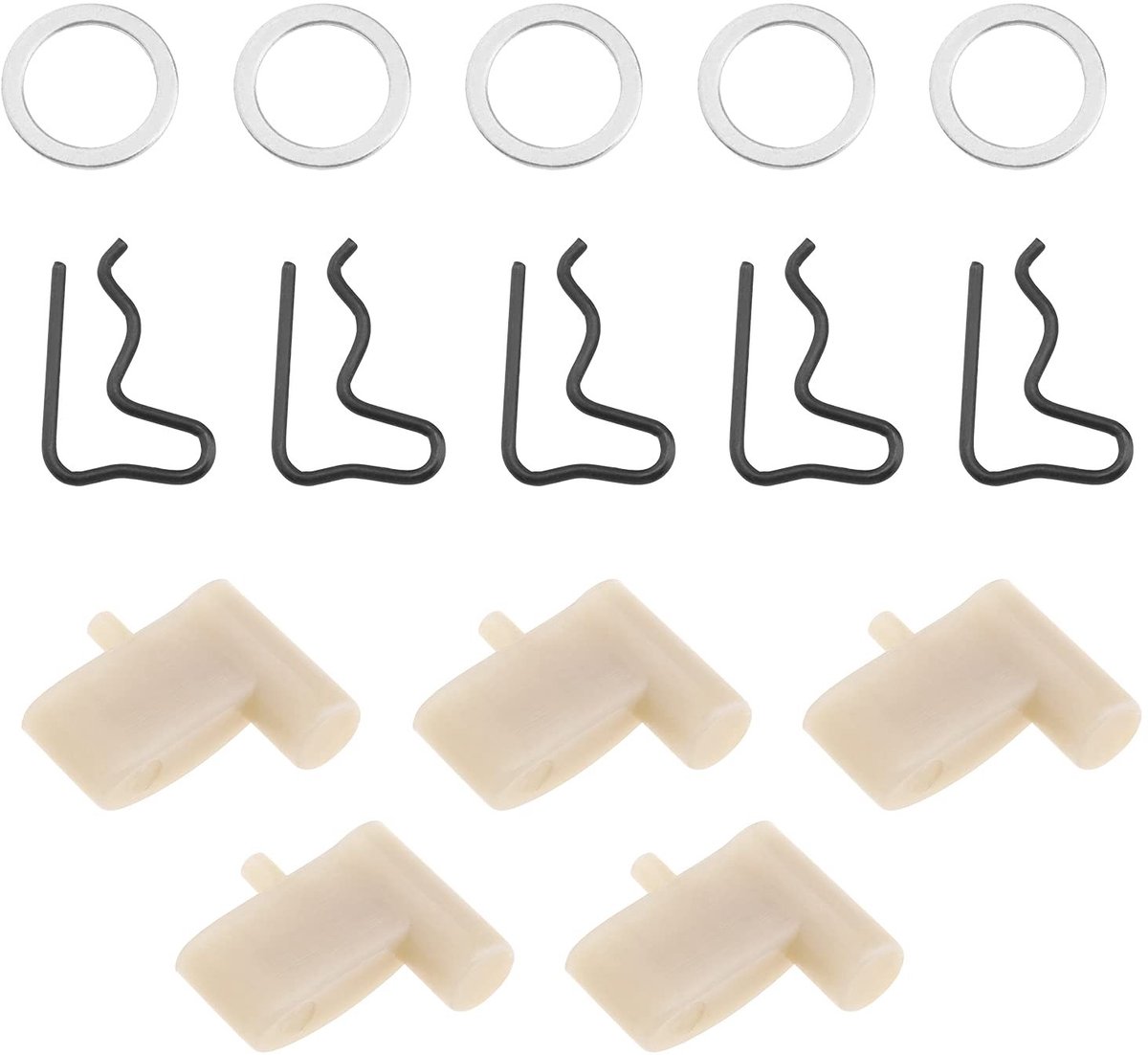 aladdien - Starter Terugslagpal Kit - Vervangende Onderdelen - 15 Stuks - Compatibel met Snijzagen - Voor Stihl S400 en TS Series