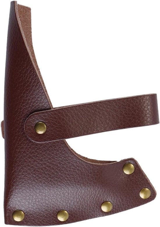 Dailygoods - Dikke leren bijlbladen hoes schede leren hoofd holster bijl bescherming en riem houder handgemaakt — afbeelding 2