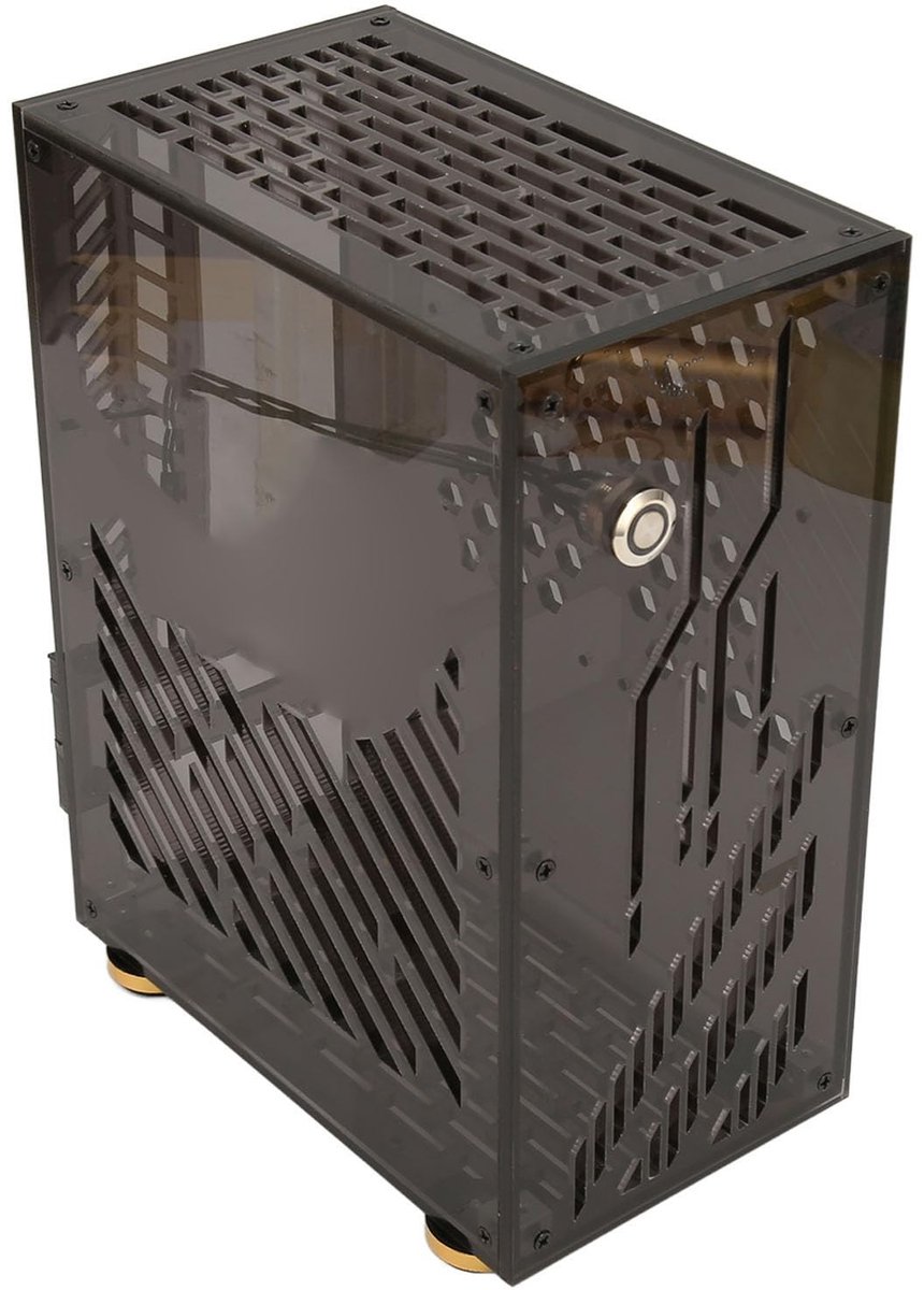 Allecto - Mini-behuizing - Compacte PC-behuizing - 360 Graden Koeling - Zwart - Geschikt voor Mini ITX - 4,3 Liter capaciteit - Ideaal voor gam...