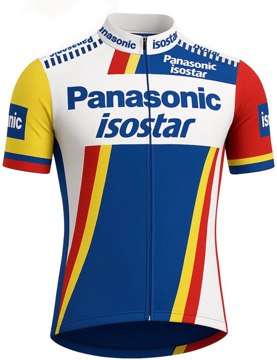 Retro Wielershirt Panasonic - Isostar 1987-1989 - Gruppo Sportivo - 4XL