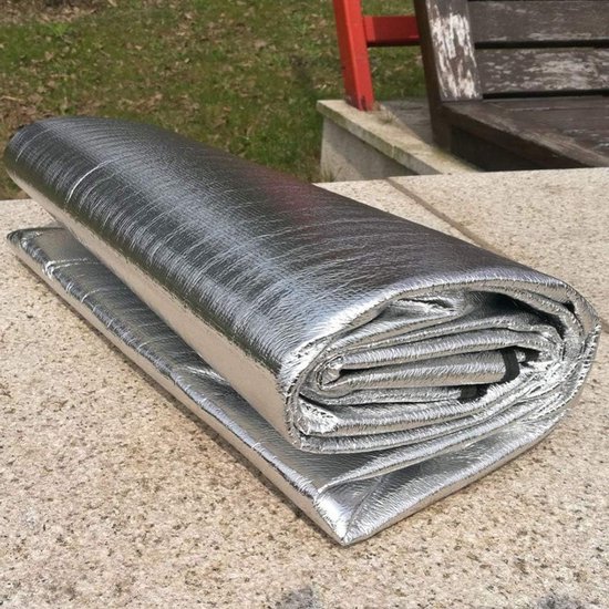 Aluminium Folie EVA Mat Outdoor Camping Slaapmat - Lichtgewicht en Draagbaar voor Kamperen en Picknicken (2.5mm 200x120 met Tas) — afbeelding 4
