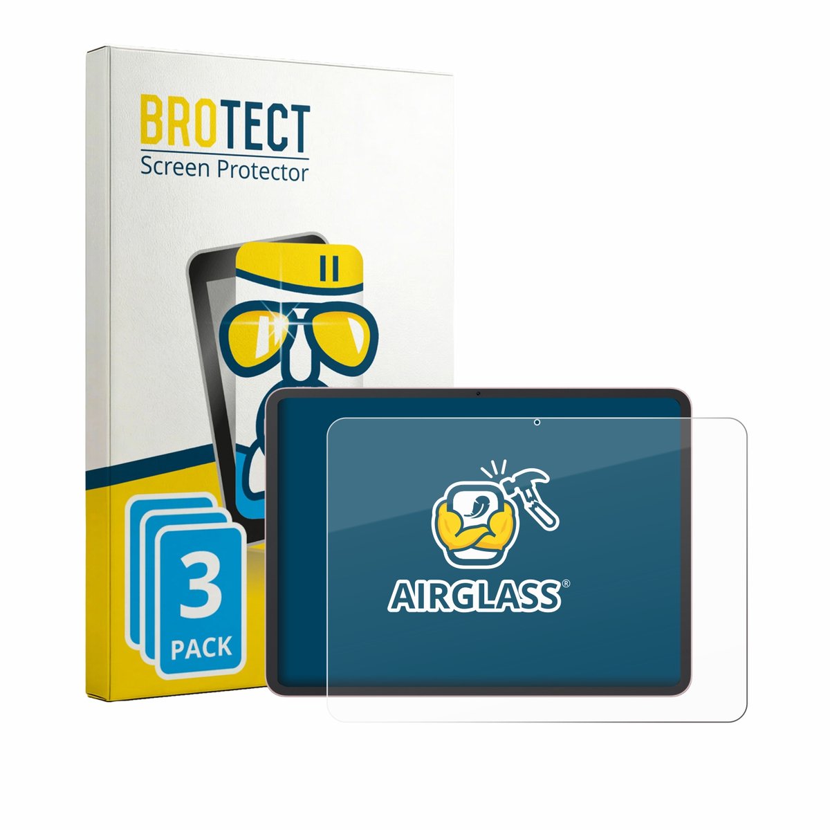 Screenprotector 3 Stuks voor Oppo Pad 5 Beschermglas transparant
