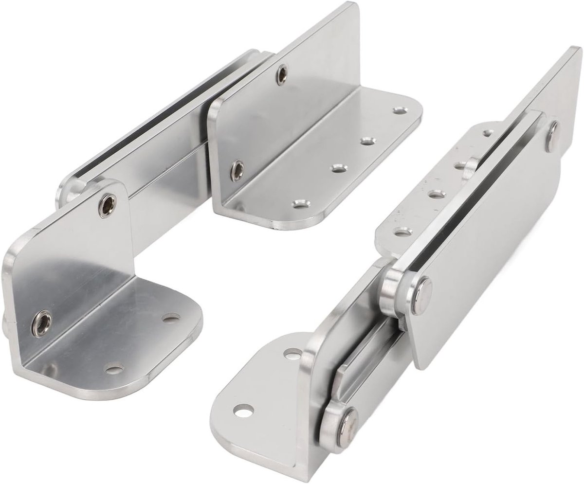 Bootstoelen Bevestigingsverlichting - Aluminium Scharnieren voor Bootkussens, Marine Hinge voor Jacht en Recreatie, Verstelbaar van 0 tot 120 Graden