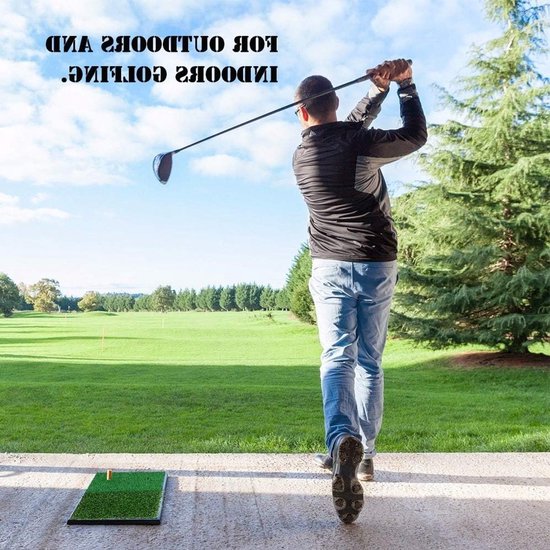 Dubbele Turf Golfmat voor Oefeningen - Geschikt voor Binnen en Buiten van Merkloos — afbeelding 5
