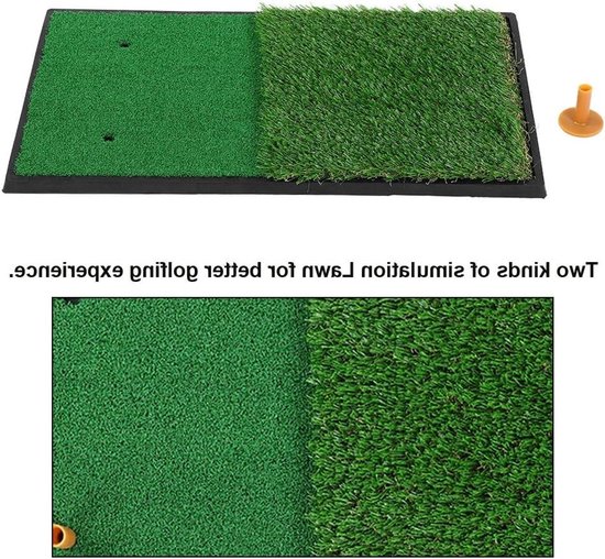 Dubbele Turf Golfmat voor Oefeningen - Geschikt voor Binnen en Buiten van Merkloos — afbeelding 4