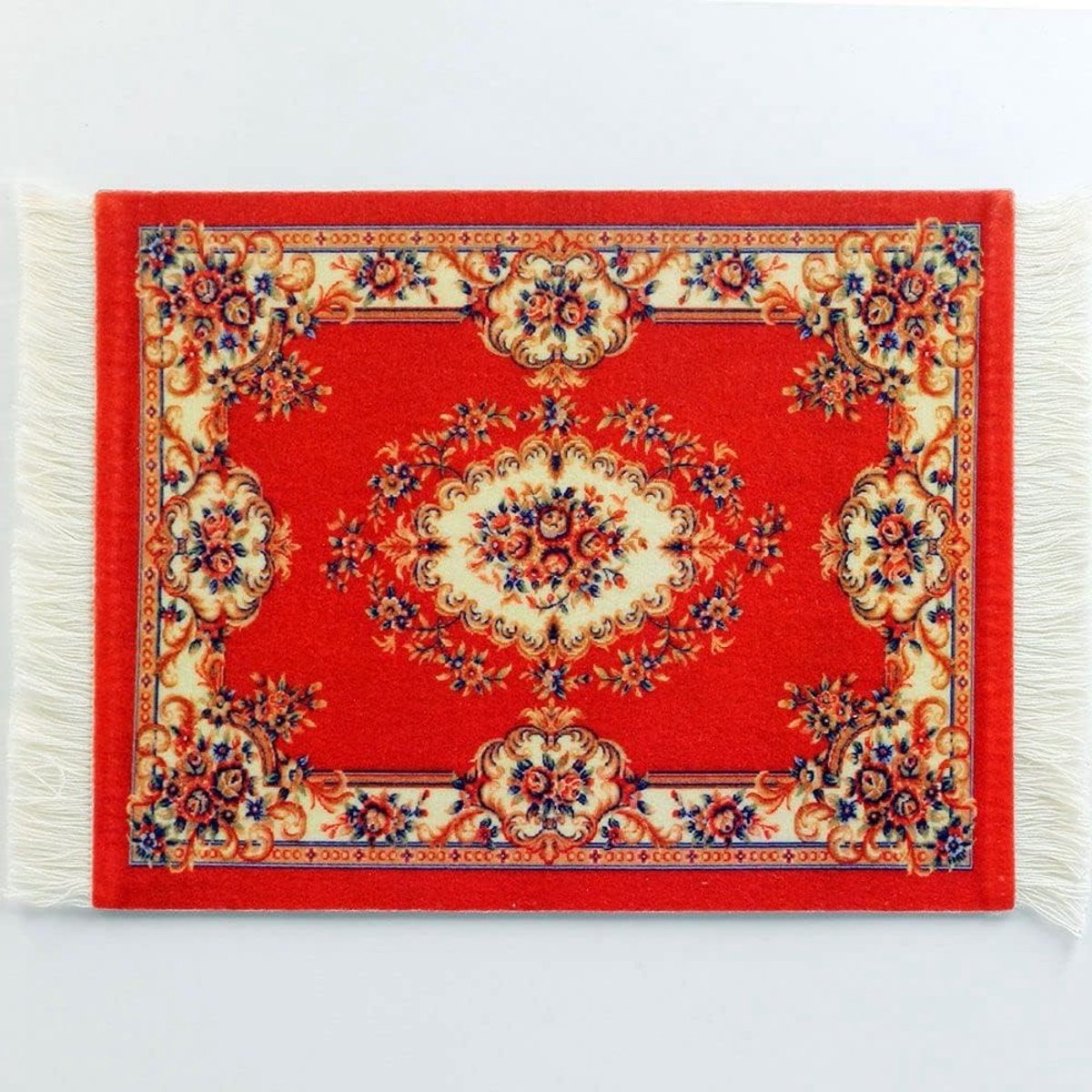 Mini Perzisch Muismatje met Kwastjes - Kleine Muismat voor Laptop, PC en Gaming - Oriëntaals Design voor Bureau en Tafel