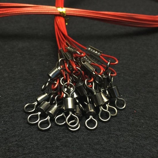 Visdraad Leader Trace 100Lb: 20 Stuks Roestvrij Staal Snoek Vissen Onderlijn en Aas Rig voor Succesvolle Hengelsport — afbeelding 2
