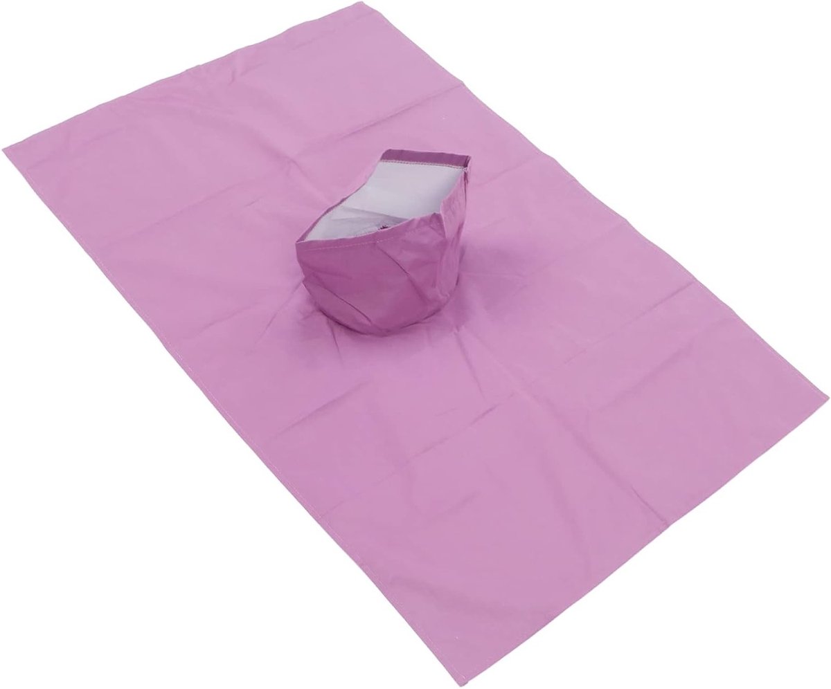Zachte Katoenen Gezichtsdoek voor Massage, Beschermende Tafelbedekking met Ademopening, Ideaal voor Wellness en Spa (50 x 80 cm - Paars)