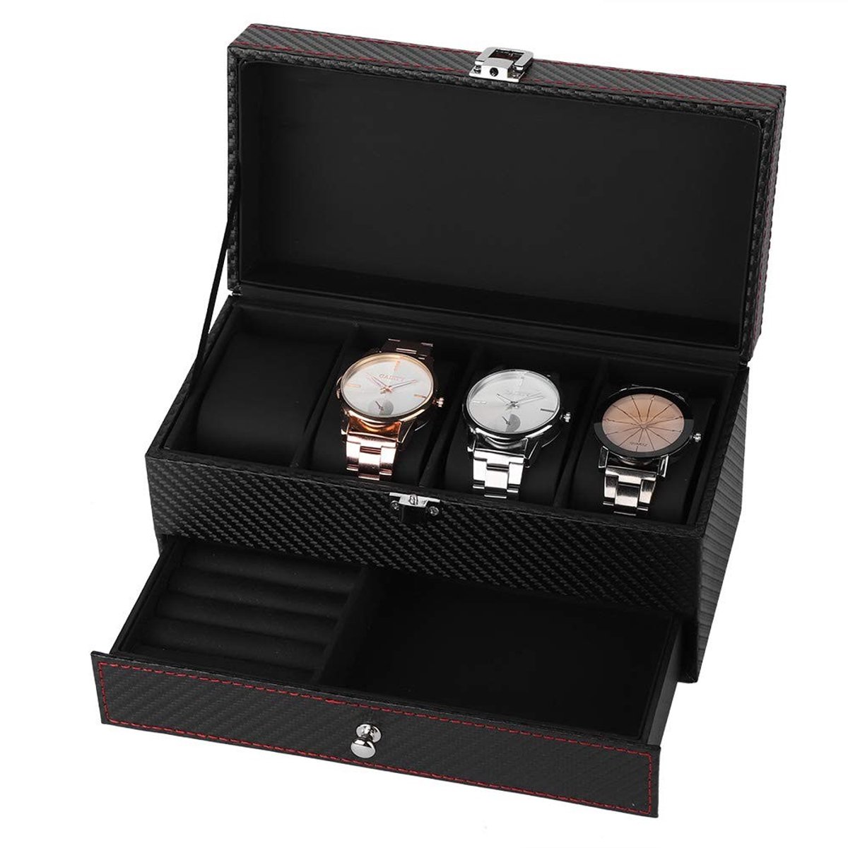 Allecto - Sieradendoos - Organiser voor Sieraden - Duurzaam en Stijlvol - Zwart - Voor Oorbellen en Ringen - Juwelendoos voor Dames