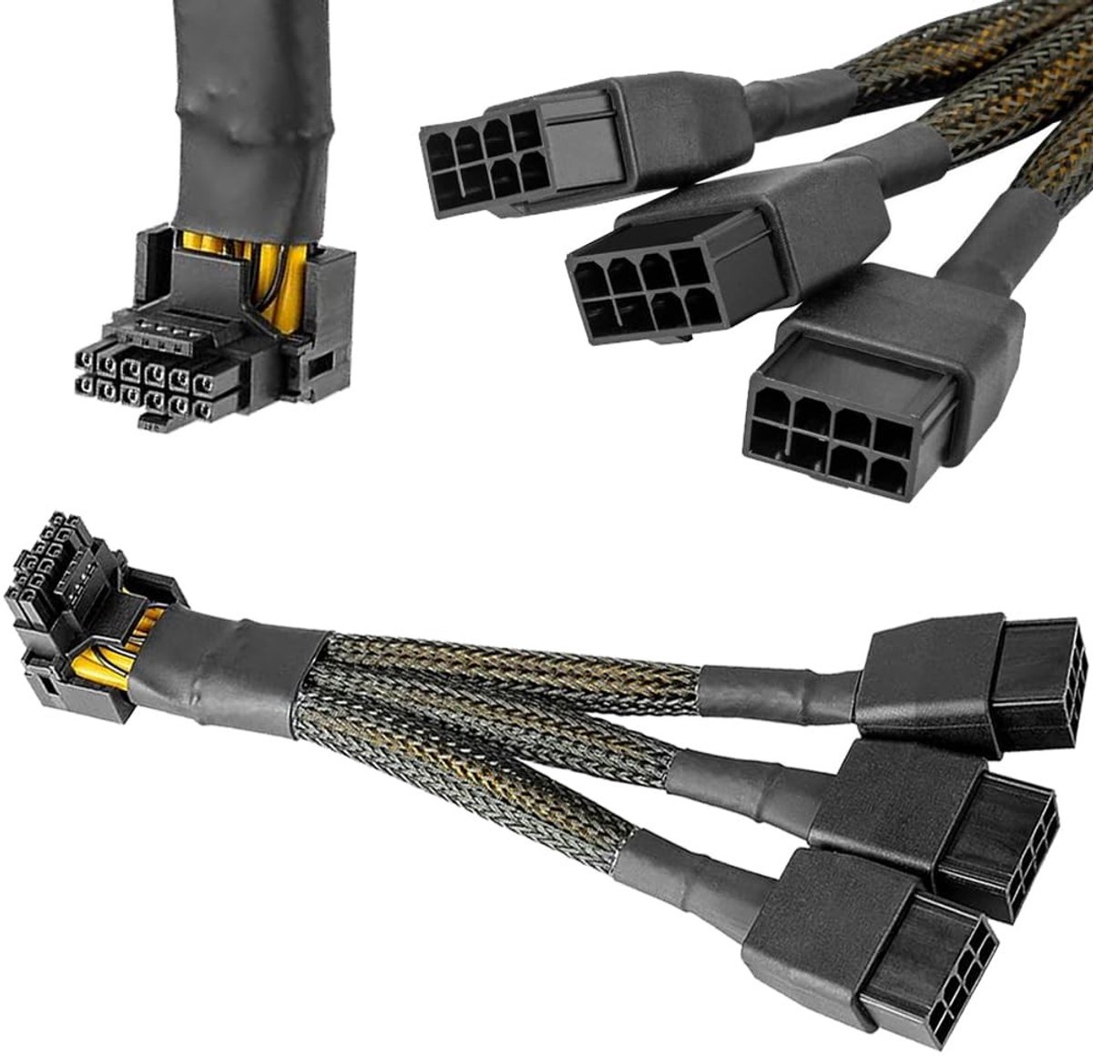 Dailygoods - 90 Degree 3x8 Pin naar 16Pin Adapter Kabel voor Grafische Kaarten
