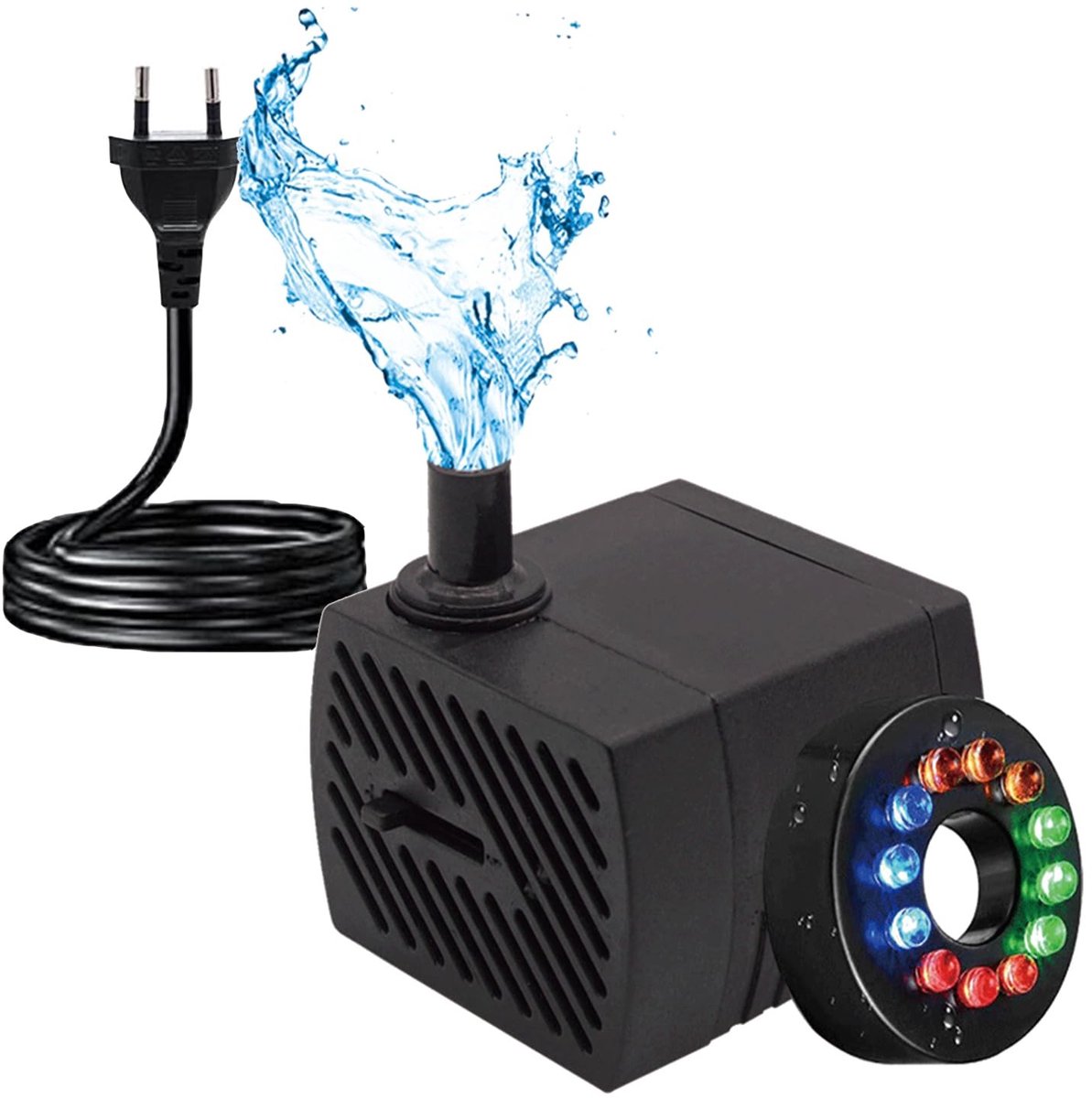 ONF3 - Mini Waterpomp - Ultra Stille Submersible Pomp - 350 L/h - Perfect voor Aqua Tuinen - Inclusief 1.5m Snoer - Ideaal voor Fonteinen - Comp...