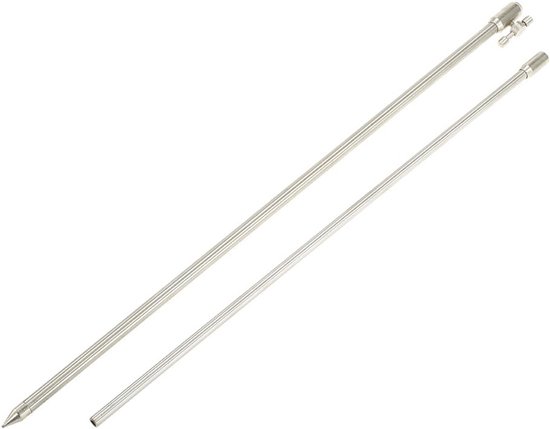 Vis Bankstick - Hengelhoeder - Karper Vissen - Verstelbare Lengte - 55-100cm - Zilver — afbeelding 3