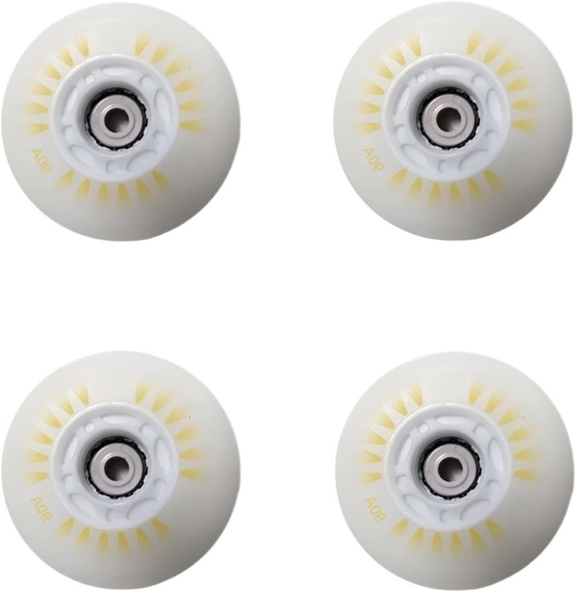 Rolschaats Wielen Lichtgevende Wielen Knipperend Skeeleren Verbeteren Zelf Oplichtend 64mm tot 80mm 90A Kleurrijk