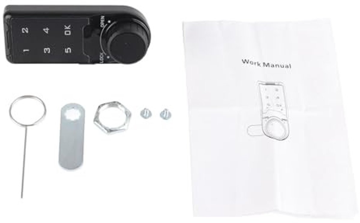 Cosensi - Combinatieslot touch-toetsenbord - Digitaal slot - Veilig en betrouwbaar - Compact formaat - Ideaal voor lockers - Eenvoudige installatie
