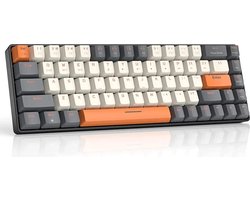 Mechanisch Gaming Toetsenbord Draadloos – Red Switches – 60% Keyboard – Bluetooth – Draadloos Toetsenbord – Gaming Toetsenbord – Toetsenbord Gaming – Mechanisch Toetsenbord – Keyboard – Keyboard Gaming – Keyboard PC