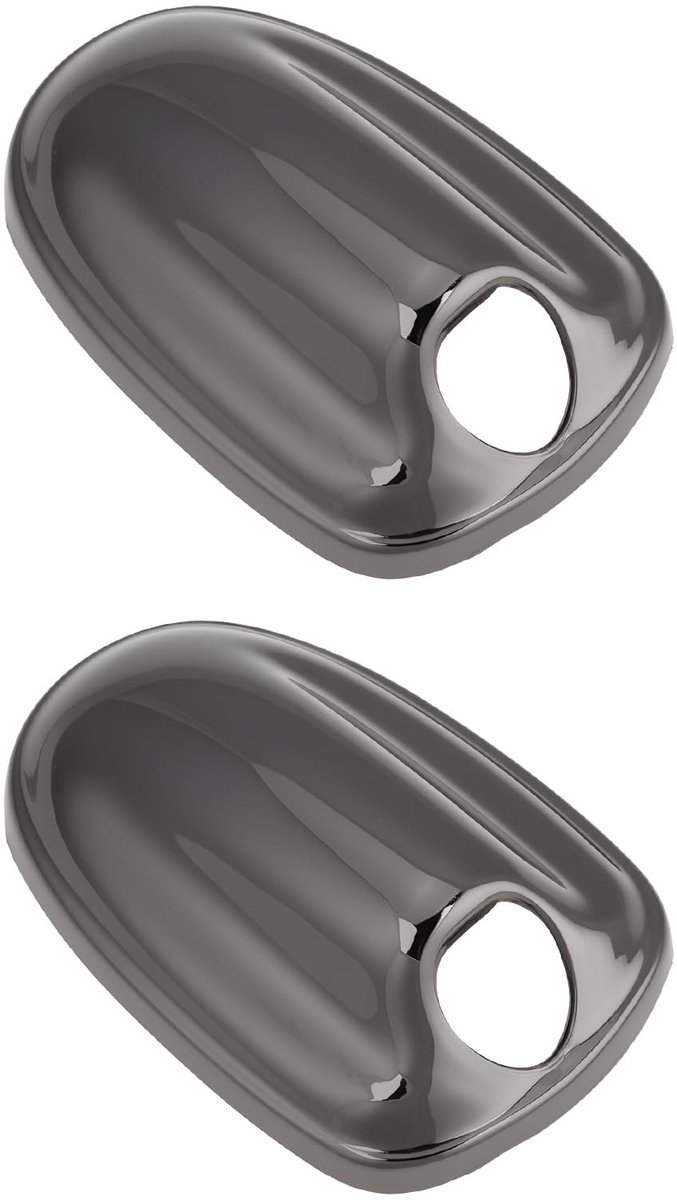 Dailygoods- Washer Nozzle Covers - 2 Stuks Gloss Black - Compatibel met MINI F55/F56/F57 - Bescherming tegen stof/vuil - Eenvoudige installatie - Duurzaam plastic - Sproeiers