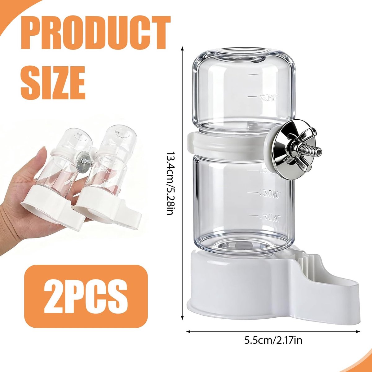 Vogelwaterdispenser Set van 2 - Automatische Vogeldrinkkooi thumbnail 3