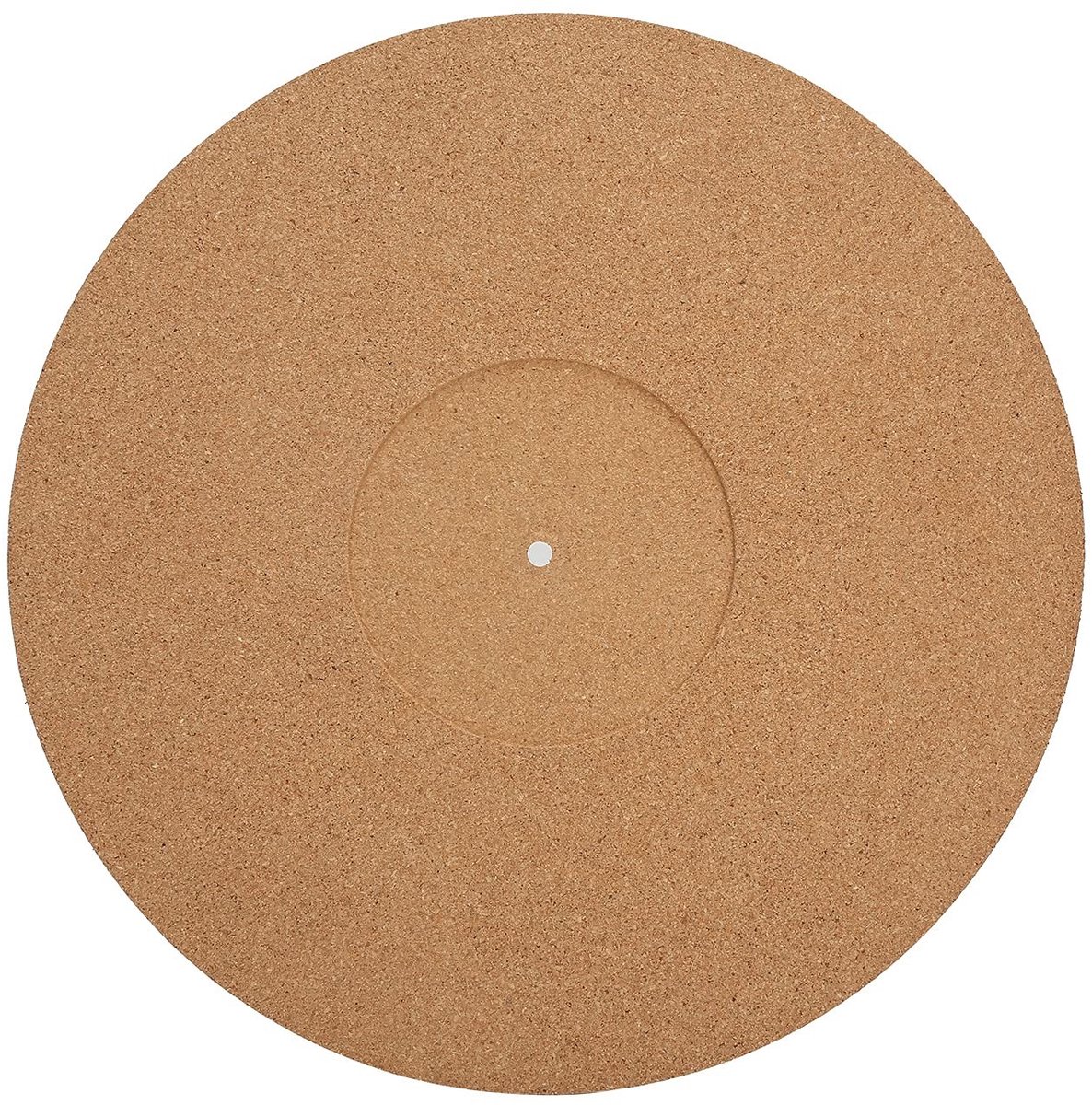 Dailygoods - Platenspelermat - Antislip - 12-inch - Zacht Kurk - Antistatisch - Voor LP Platen - Diameter 295 mm