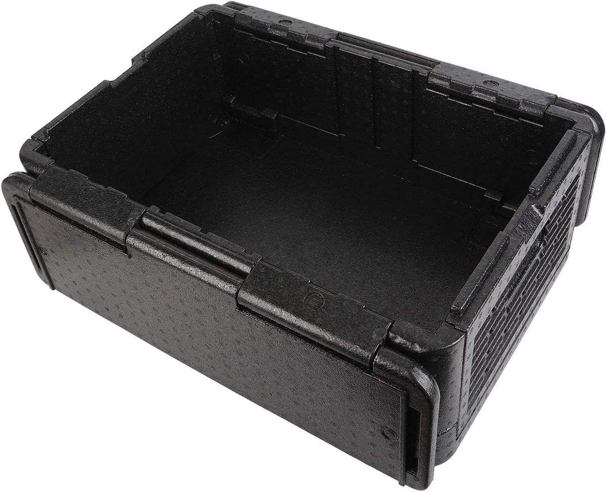 Geïsoleerde Pannendrager - Warmhoudbox Voedselbox - Eten Warm Houden - Opvouwbaar Lichtgewicht - 60L - Zwart