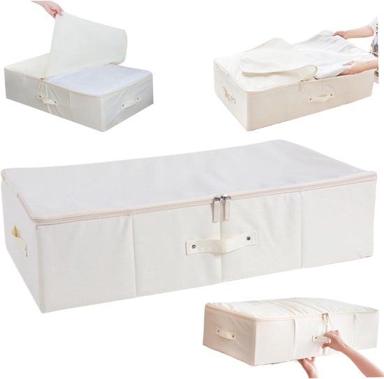 Opbergdoos Trouwjurk - Bewaardoos Jurk - Jurk Beschermen - Stof- en Vochtbestendig - 71x40x17.5 cm - Beige — afbeelding 5