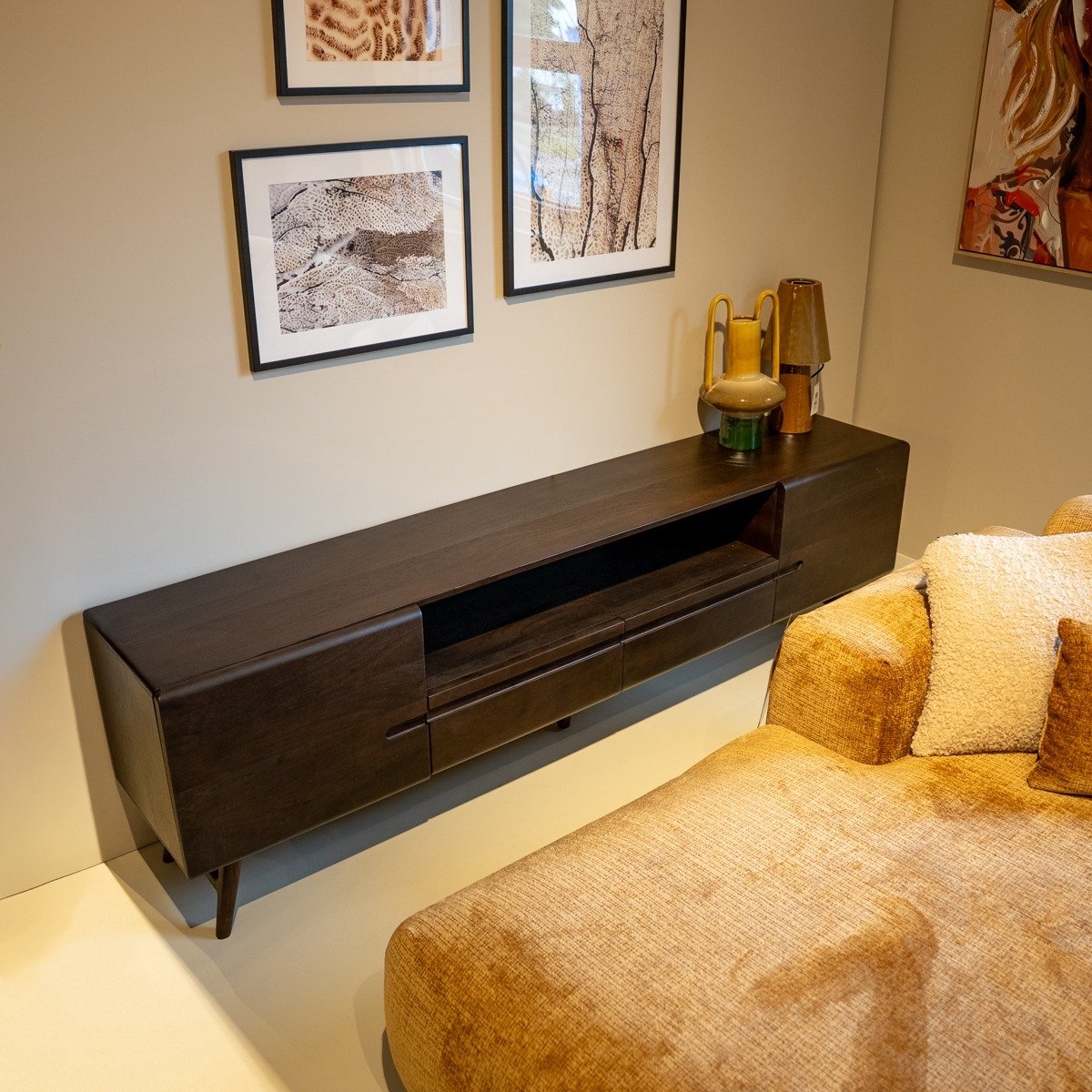 Tower Living Tv-meubel Aura Espresso 210cm