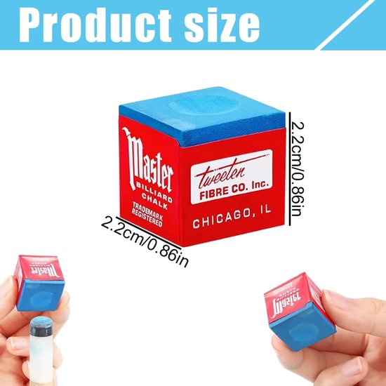 Biljartkrijt Set - Keu Krijt - Spel Verbeteren - Kruimelvrij - 8 Stuks - Diverse Kleuren — afbeelding 3