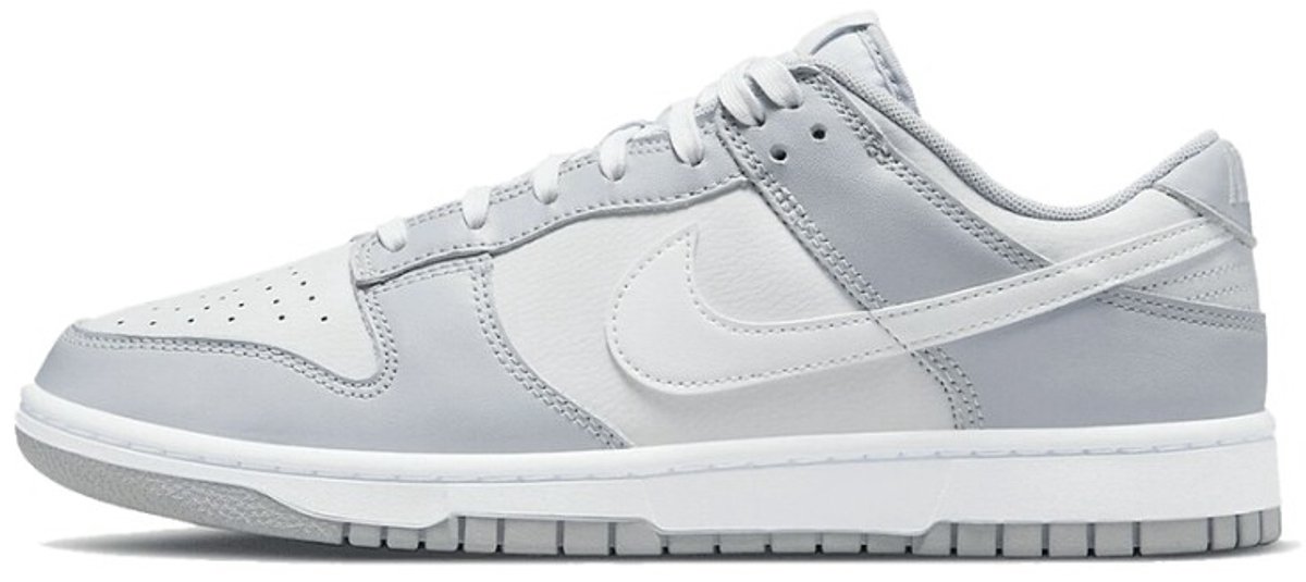 Nike Dunk Low Retro – Pure Platinum/Wolf / Dunk Lifestyle Heren Sneakers voor Mannen Wit