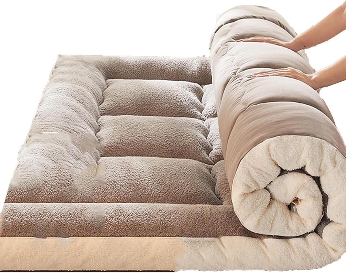 Vloermatras Japanse Futon - Opvouwbaar Tatami - Gastenslaapcomfort - 10cm Dik - 180x200cm - Niet gespecificeerd
