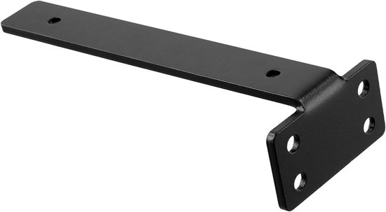 Zwarte Wandbeugels voor Planken - 6 Stuks van 20 cm - Stevige L-vormige Beugels voor Boekenplanken, Keuken en Badkamer Schappen — afbeelding 3