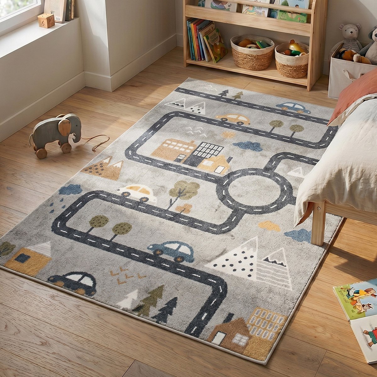 Little Olly Wasbaar kindervloerkleed - Ravi Road Multicolor - 120x170cm