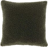 Unique Living | Kussen Romie 45x45cm deep green | Kussen woonkamer of slaapkamer