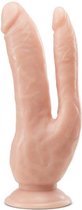 Dr. Skin - Dubbele Dildo 21 cm - Vanilla - Sextoys - Dildo's