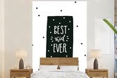 Papier peint - Papier peint photo - Illustration pour enfants Best enfant jamais citation avec des points - Largeur 225 cm x hauteur 350 cm