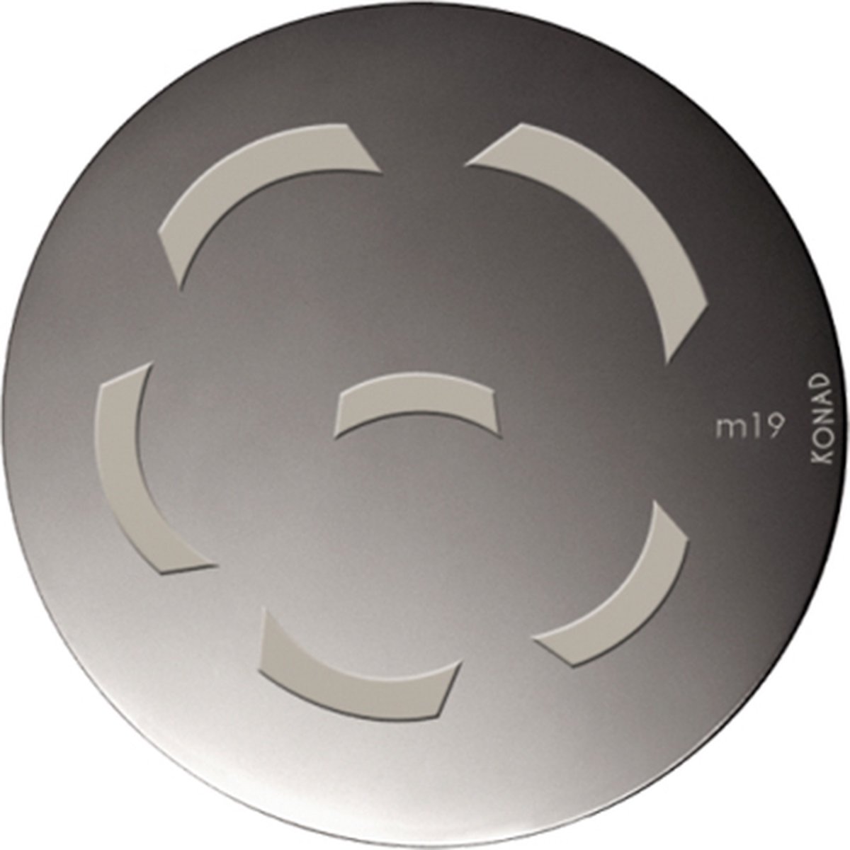 Goedkoopste KONAD stempel sjabloon M19 met 6 nagel figuurtjes voor strakke FRENCH MANICURE voor professionele nagelstyliste, maar ook voor thuisgebruik.